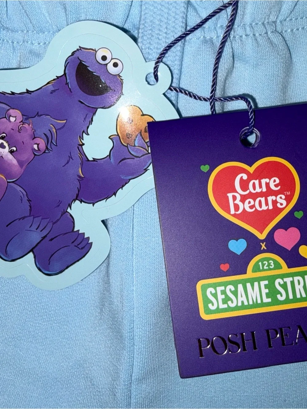 Posh Peanut X Care Bears X Sesame St bamboo shirt & shorts sz 18-24 Mo NWT